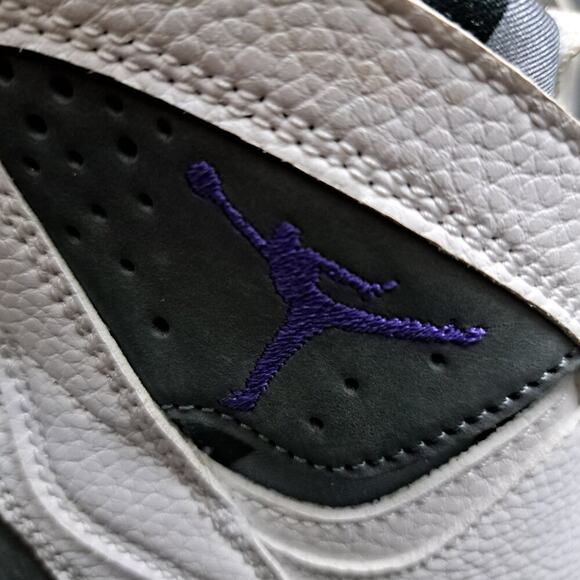 Size 10 Nike Air Jordan 7 Retro Flint Gray White Purple CU9307-100 Men's Sneaker - Picture 12 of 15